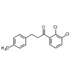 structure of CAS# 898769-19-2, 1-(2,3-Dichlorophenyl)-3-(4-methylphenyl)-1-propanone;2',3'-dichloro-3-(4-methylphenyl)propiophenone