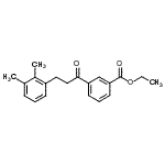 structure of CAS# 898769-23-8, Ethyl 3-[3-(2,3-dimethylphenyl)propanoyl]benzoate;3'-carboethoxy-3-(2,3-dimethylphenyl)propiophenone