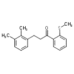 结构式 CAS# 898769-29-4, 3-(2,3-二甲基苯基)-1-[2-(甲硫基)苯基]-1-丙酮
