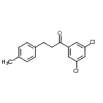 结构式 CAS# 898769-31-8, 1-(3,5-二氯苯基)-3-(4-甲基苯基)-1-丙酮