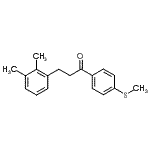 结构式 CAS# 898769-32-9, 3-(2,3-二甲基苯基)-1-[4-(甲硫基)苯基]-1-丙酮