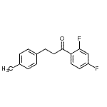 结构式 CAS# 898769-34-1, 1-(2,4-二氟苯基)-3-(4-甲基苯基)-1-丙酮