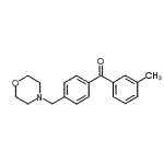 structure of CAS# 898769-64-7, (3-Methylphenyl)[4-(4-morpholinylmethyl)phenyl]methanone;3-methyl-4'-morpholinomethyl benzophenone
