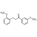 结构式 CAS# 898769-67-0, 3-(2-甲氧基苯基)-1-(3-甲氧基苯基)-1-丙酮