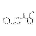 结构式 CAS# 898769-86-3, [2-(甲硫基)苯基][4-(4-吗啉基甲基)苯基]甲酮