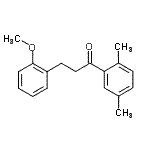 structure of CAS# 898770-01-9, 1-(2,5-Dimethylphenyl)-3-(2-methoxyphenyl)-1-propanone;2',5'-dimethyl-3-(2-methoxyphenyl)propiophenone