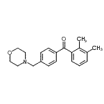 结构式 CAS# 898770-02-0, (2,3-二甲基苯基)[4-(4-吗啉基甲基)苯基]甲酮
