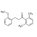 结构式 CAS# 898770-03-1, 1-(2,6-二甲基苯基)-3-(2-甲氧基苯基)-1-丙酮
