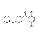 structure of CAS# 898770-08-6, (2,5-Dimethylphenyl)[4-(4-morpholinylmethyl)phenyl]methanone;2,5-dimethyl-4'-morpholinomethyl benzophenone