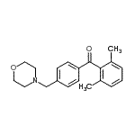 结构式 CAS# 898770-11-1, (2,6-二甲基苯基)[4-(4-吗啉基甲基)苯基]甲酮