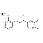 结构式 CAS# 898770-18-8, 1-(3-氯-4-氟苯基)-3-(2-甲氧基苯基)-1-丙酮