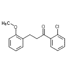 结构式 CAS# 898770-21-3, 1-(2-氯苯基)-3-(2-甲氧基苯基)-1-丙酮
