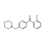 结构式 CAS# 898770-32-6, (2-氟苯基)[4-(4-吗啉基甲基)苯基]甲酮