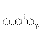 structure of CAS# 898770-41-7, [4-(4-Morpholinylmethyl)phenyl][4-(trifluoromethyl)phenyl]methanone;4-morpholinomethyl-4'-trifluoromethylbenzophenone