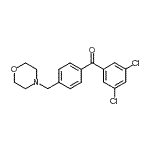 结构式 CAS# 898770-63-3, (3,5-二氯苯基)[4-(4-吗啉基甲基)苯基]甲酮