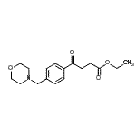 结构式 CAS# 898770-81-5, 乙基4-[4-(4-吗啉基甲基)苯基]-4-氧代丁酸酯