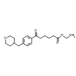 结构式 CAS# 898770-85-9, 乙基6-[4-(4-吗啉基甲基)苯基]-6-氧代己酸酯