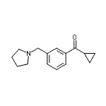 结构式 CAS# 898770-94-0, 环丙基[3-(1-吡咯烷基甲基)苯基]甲酮