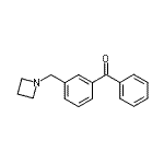 结构式 CAS# 898771-16-9, [3-(1-氮杂环丁基甲基)苯基](苯基)甲酮