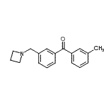 structure of CAS# 898771-22-7, [3-(1-Azetidinylmethyl)phenyl](3-methylphenyl)methanone;3-azetidinomethyl-3'-methylbenzophenone