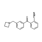 结构式 CAS# 898771-36-3, 2-[3-(1-氮杂环丁基甲基)苯甲酰基]苯甲腈