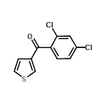 structure of CAS# 898771-52-3, (2,4-Dichlorophenyl)(3-thienyl)methanone;3-(2,4-Dichlorobenzoyl)thiophene