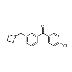 structure of CAS# 898771-63-6, [3-(1-Azetidinylmethyl)phenyl](4-chlorophenyl)methanone;3-azetidinomethyl-4'-chlorobenzophenone