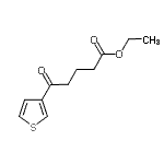 structure of CAS# 898771-74-9, Ethyl 5-oxo-5-(3-thienyl)pentanoate;Ethyl 5-oxo-5-(3-thienyl)valerate