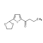 结构式 CAS# 898771-84-1, 1-[5-(1,3-二氧戊环-2-基)-2-噻吩基]-1-丁酮