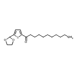 structure of CAS# 898771-98-7, 1-[5-(1,3-Dioxolan-2-yl)-2-thienyl]-1-undecanone;Decyl 5-(1,3-Dioxolan-2-yl)-2-thienyl ketone