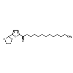 structure of CAS# 898772-02-6, 1-[5-(1,3-Dioxolan-2-yl)-2-thienyl]-1-tridecanone;5-(1,3-Dioxolan-2-yl)-2-thienyl dodecyl ketone