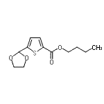 structure of CAS# 898772-14-0, Butyl 5-(1,3-dioxolan-2-yl)-2-thiophenecarboxylate;Butyl 5-(1,3-Dioxolan-2-yl)-2-thiophenecarboxylate
