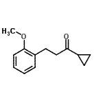 结构式 CAS# 898774-25-9, 1-环丙基-3-(2-甲氧基苯基)-1-丙酮