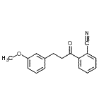 结构式 CAS# 898774-49-7, 2-[3-(3-甲氧基苯基)丙酰]苯甲腈