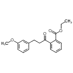 结构式 CAS# 898774-54-4, 乙基2-[3-(3-甲氧基苯基)丙酰]苯甲酸酯