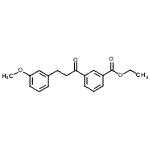 structure of CAS# 898774-56-6, Ethyl 3-[3-(3-methoxyphenyl)propanoyl]benzoate;3'-carboethoxy-3-(3-methoxyphenyl)propiophenone