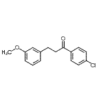 结构式 CAS# 898774-70-4, 1-(4-氯苯基)-3-(3-甲氧基苯基)-1-丙酮