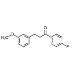 结构式 CAS# 898774-74-8, 1-(4-氟苯基)-3-(3-甲氧基苯基)-1-丙酮