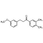 structure of CAS# 898774-82-8, 1-(3,4-Dimethylphenyl)-3-(3-methoxyphenyl)-1-propanone;3',4'-dimethyl-3-(3-methoxyphenyl)propiophenone
