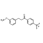 结构式 CAS# 898775-00-3, 3-(3-甲氧基苯基)-1-[4-(三氟甲基)苯基]-1-丙酮