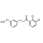 结构式 CAS# 898775-13-8, 1-(2,3-二氯苯基)-3-(3-甲氧基苯基)-1-丙酮
