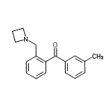 structure of CAS# 898775-48-9, [2-(1-Azetidinylmethyl)phenyl](3-methylphenyl)methanone;2-azetidinomethyl-3'-methylbenzophenone