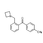 structure of CAS# 898775-51-4, [2-(1-Azetidinylmethyl)phenyl](4-methylphenyl)methanone;2-azetidinomethyl-4'-methylbenzophenone