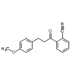 结构式 CAS# 898775-56-9, 2-[3-(4-甲氧基苯基)丙酰]苯甲腈