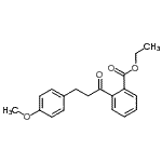 structure of CAS# 898775-62-7, Ethyl 2-[3-(4-methoxyphenyl)propanoyl]benzoate;2'-carboethoxy-3-(4-methoxyphenyl)propiophenone