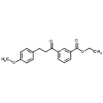 structure of CAS# 898775-64-9, Ethyl 3-[3-(4-methoxyphenyl)propanoyl]benzoate;3'-carboethoxy-3-(4-methoxyphenyl)propiophenone