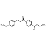 结构式 CAS# 898775-66-1, 乙基4-[3-(4-甲氧基苯基)丙酰]苯甲酸酯