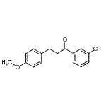 structure of CAS# 898775-74-1, 1-(3-Chlorophenyl)-3-(4-methoxyphenyl)-1-propanone;3'-chloro-3-(4-methoxyphenyl)propiophenone