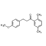 structure of CAS# 898775-84-3, 1-(2,5-Dimethylphenyl)-3-(4-methoxyphenyl)-1-propanone;2',5'-dimethyl-3-(4-methoxyphenyl)propiophenone