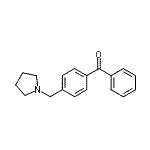结构式 CAS# 898775-89-8, 苯基[4-(1-吡咯烷基甲基)苯基]甲酮